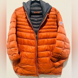 Men's Guess Reversible XXL Puffer Coat